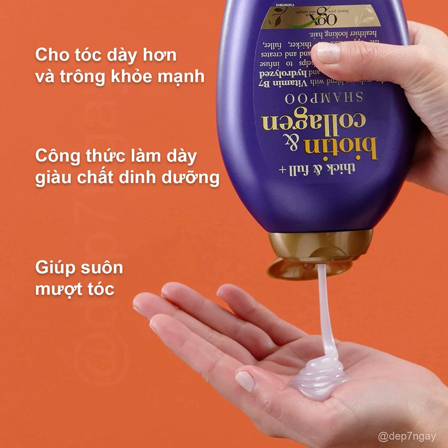 Dầu Gội OGX Biotin & Collagen Shampoo Ngăn Rụng Tóc