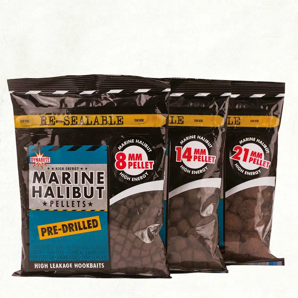 Dynamite Baits Marine Halibut Pre Drilled Pellets