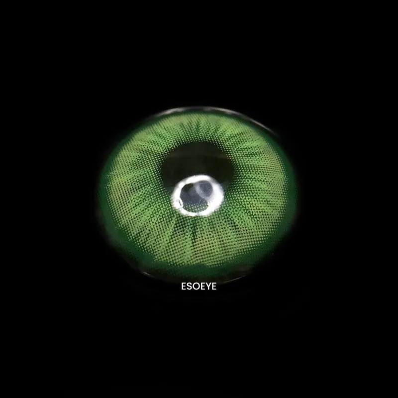 Electric Blink Green Colored Contact Lenses Yearly