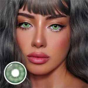 Electric Blink Green Colored Contact Lenses Yearly