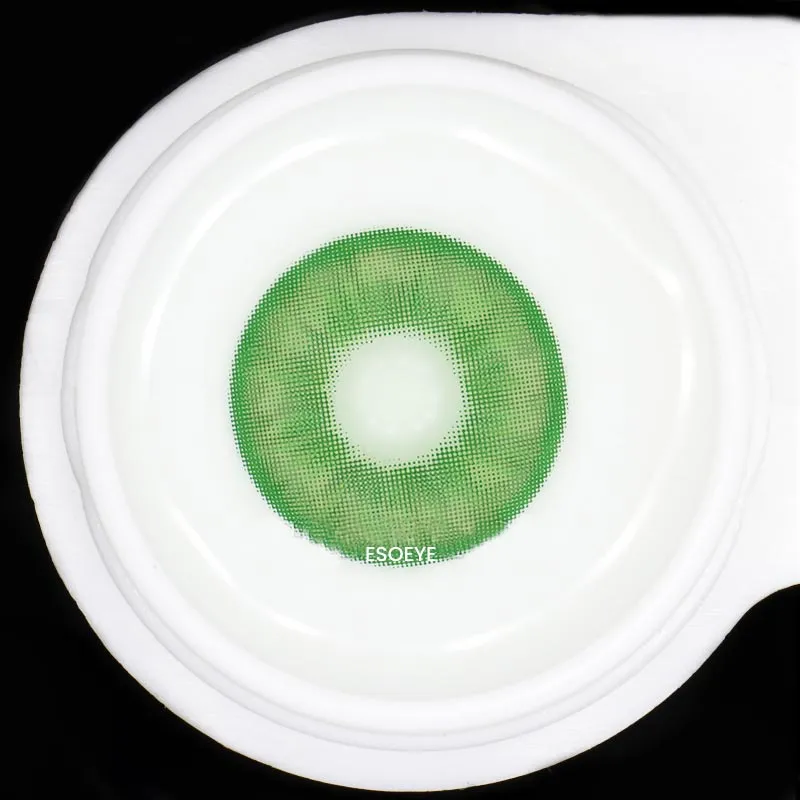 Electric Blink Green Colored Contact Lenses Yearly