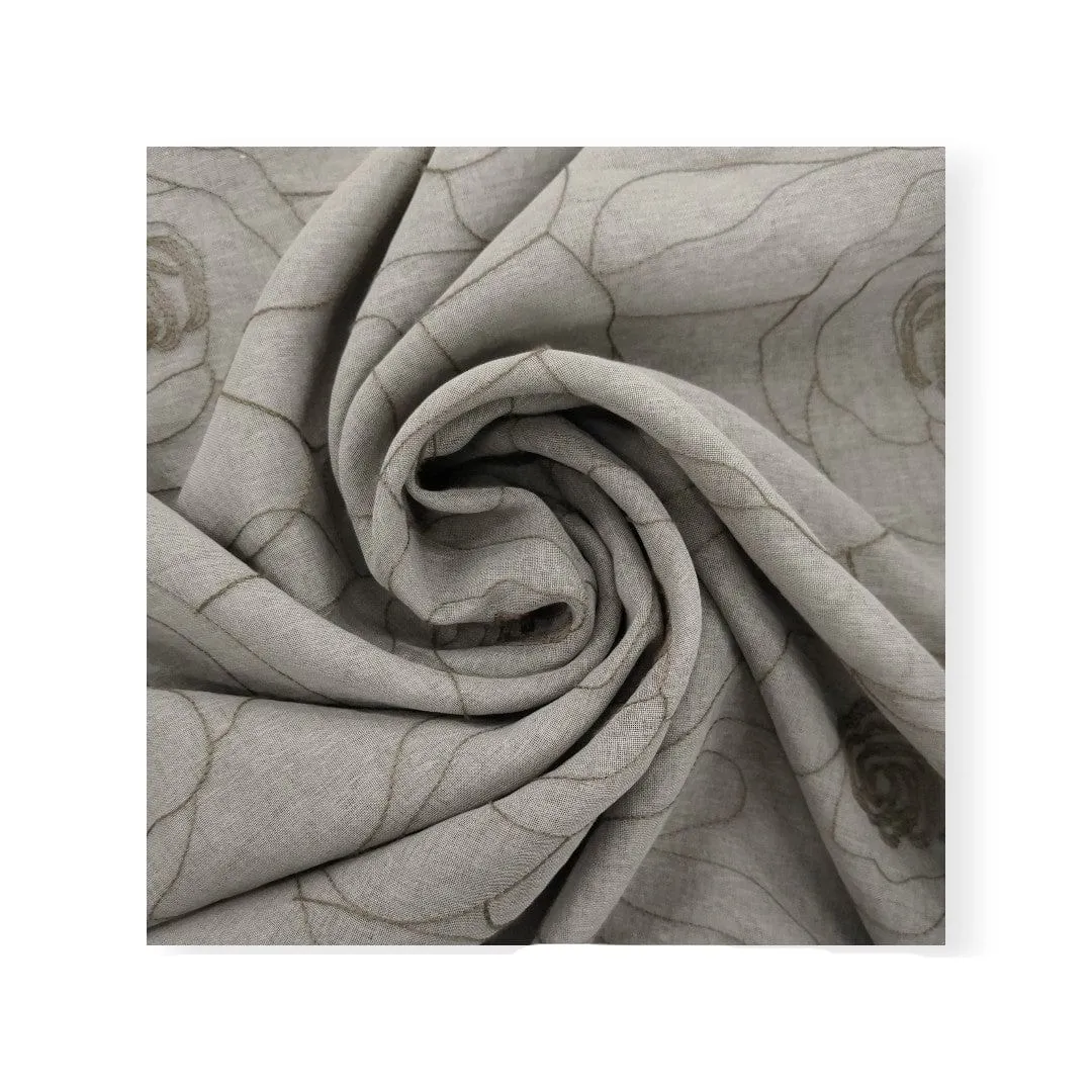 Embroided Linen Voile DES:01
