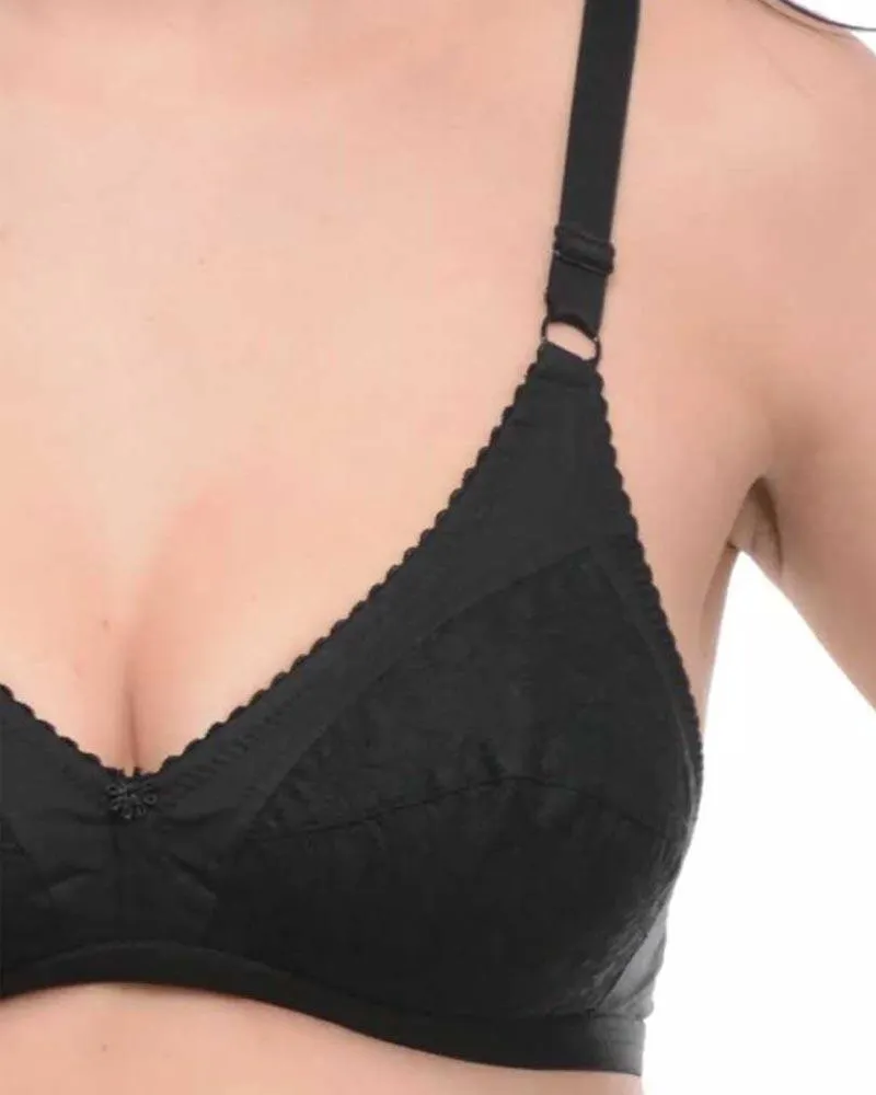 Embroidered Bra - 5501 - Bodycare - White