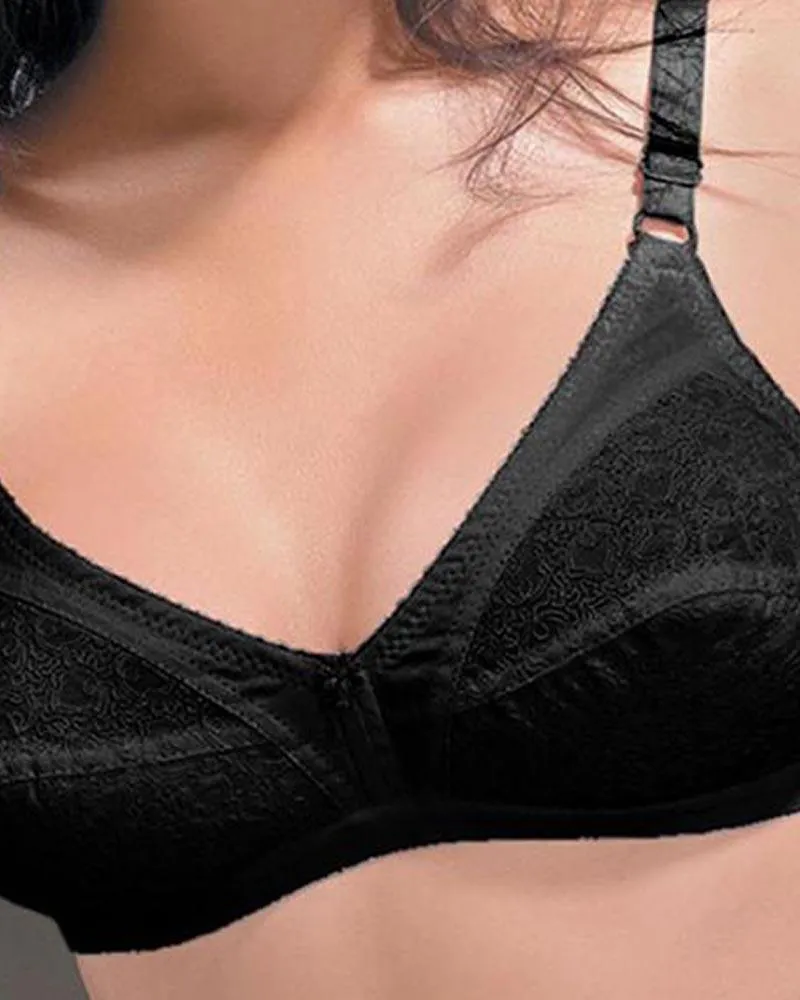 Embroidered Bra - 5501 - Bodycare - White