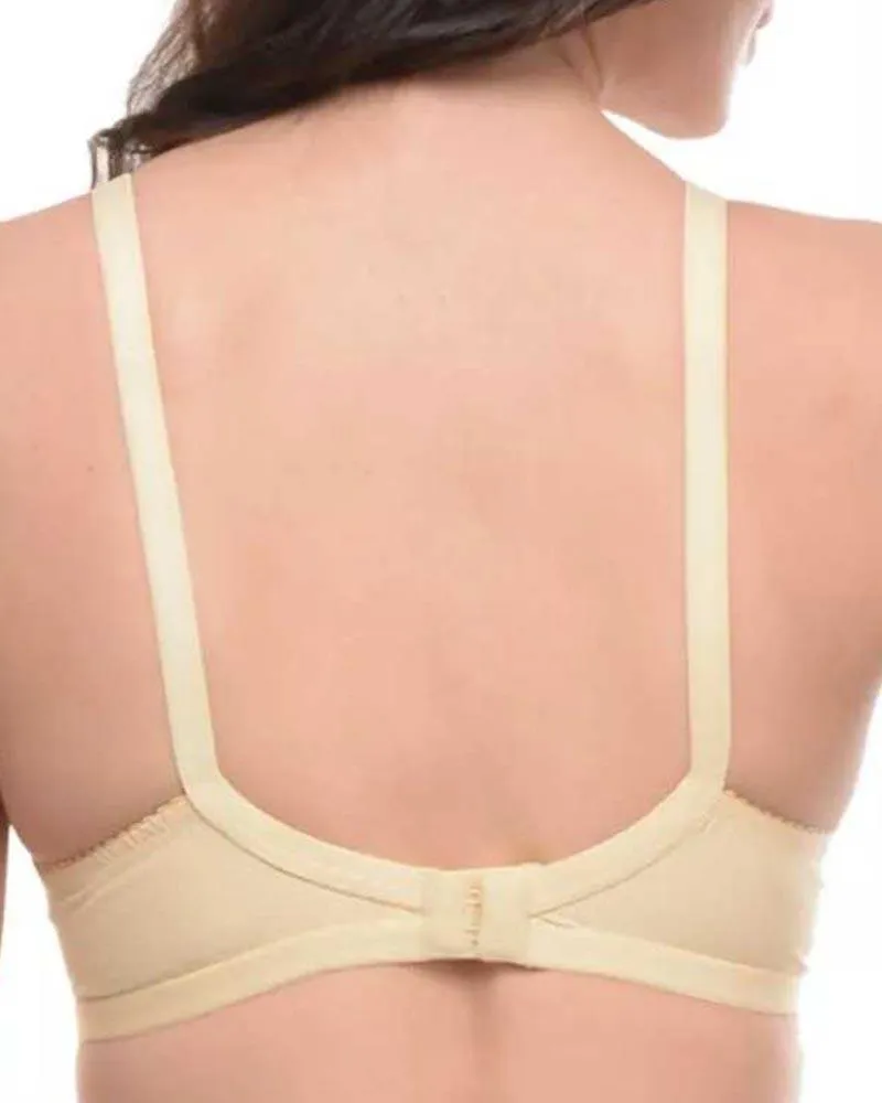 Embroidered Bra - 5501 - Bodycare - White