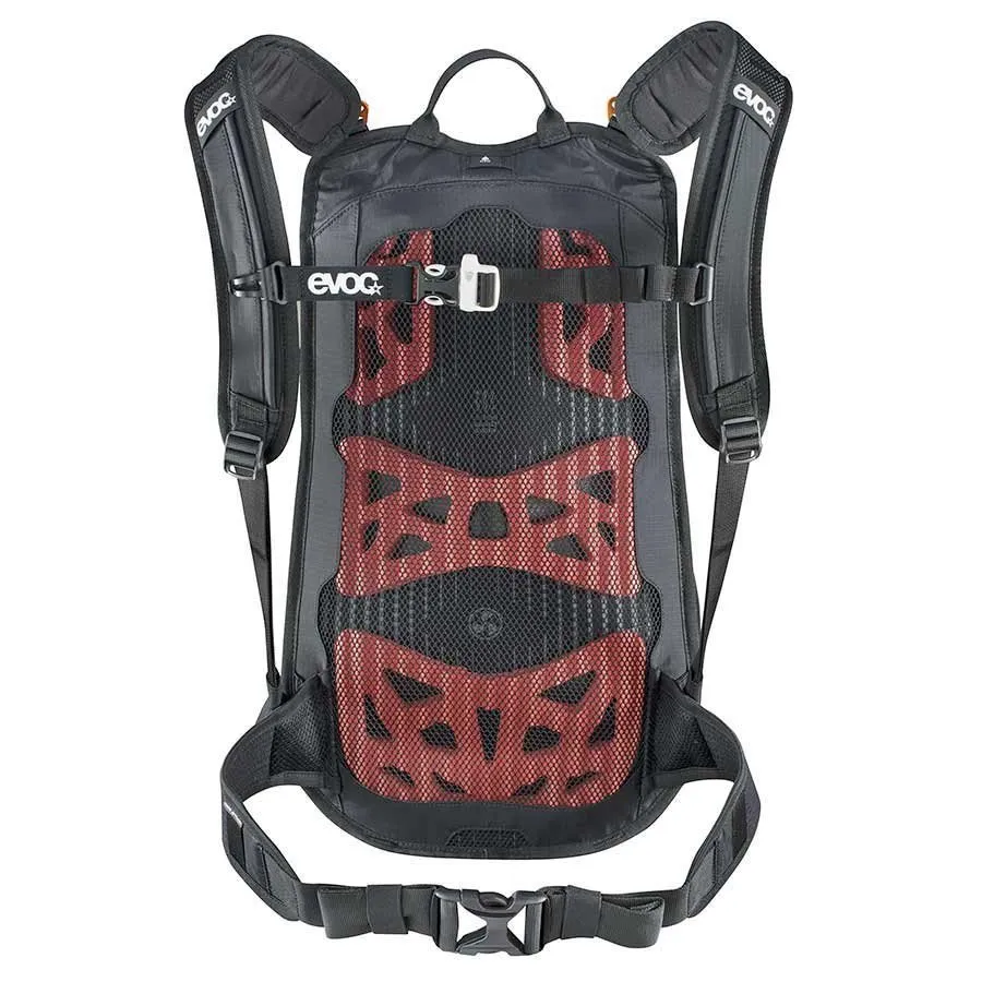 EVOC Stage 12 Hydration Bag - Black/White/Neon Orange, Bladder: Not included