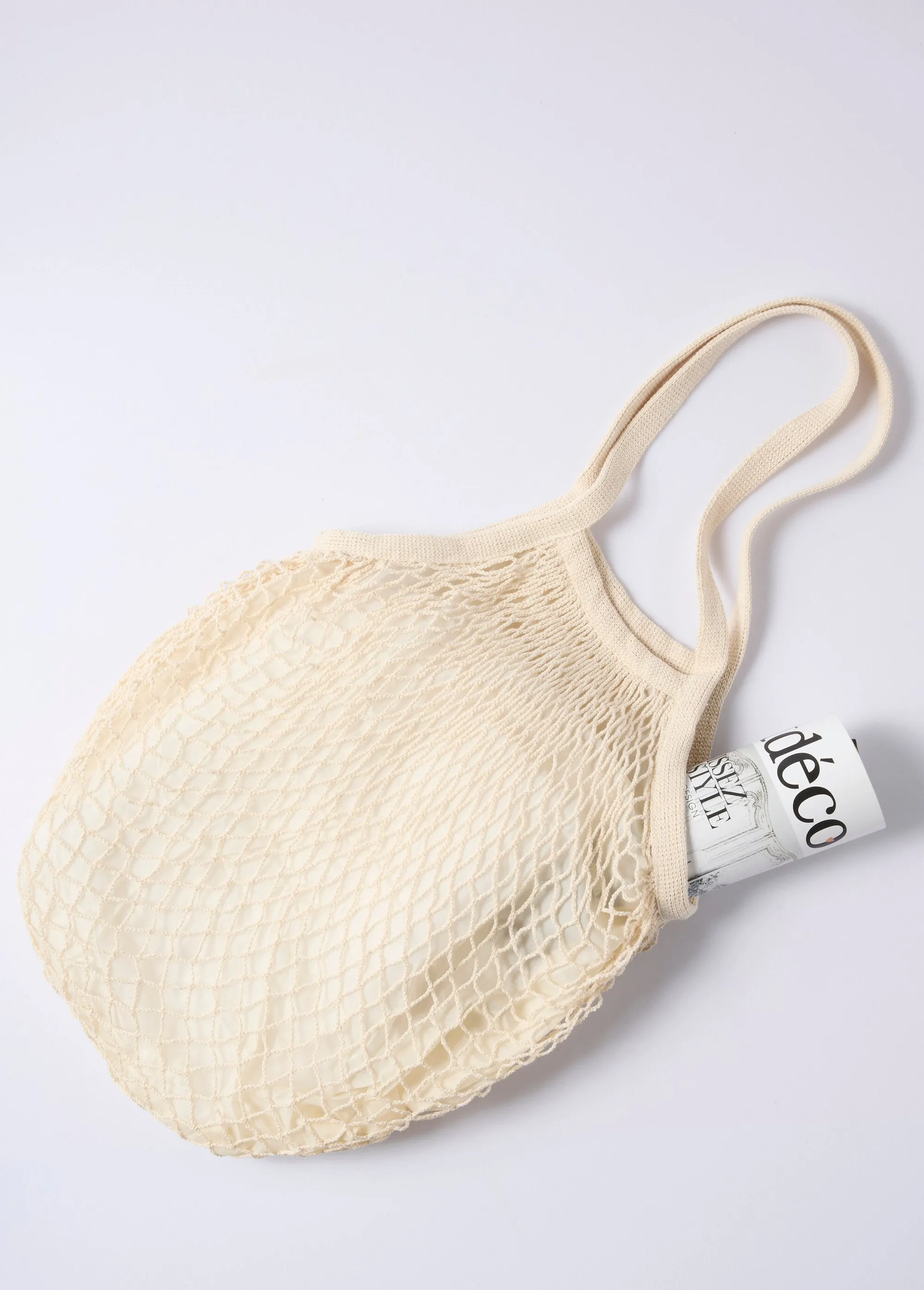 Fancy shopping net style handbag