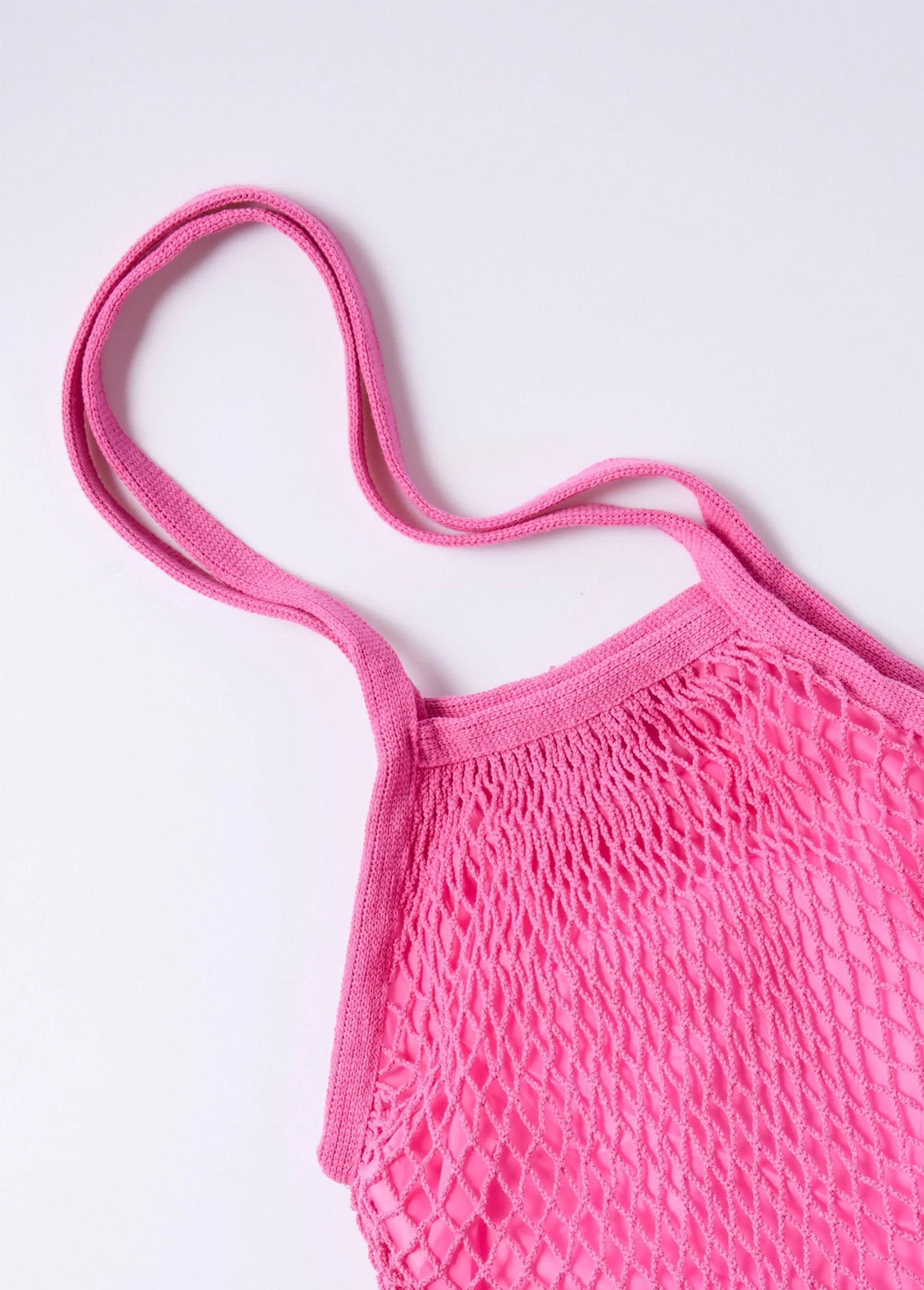 Fancy shopping net style handbag
