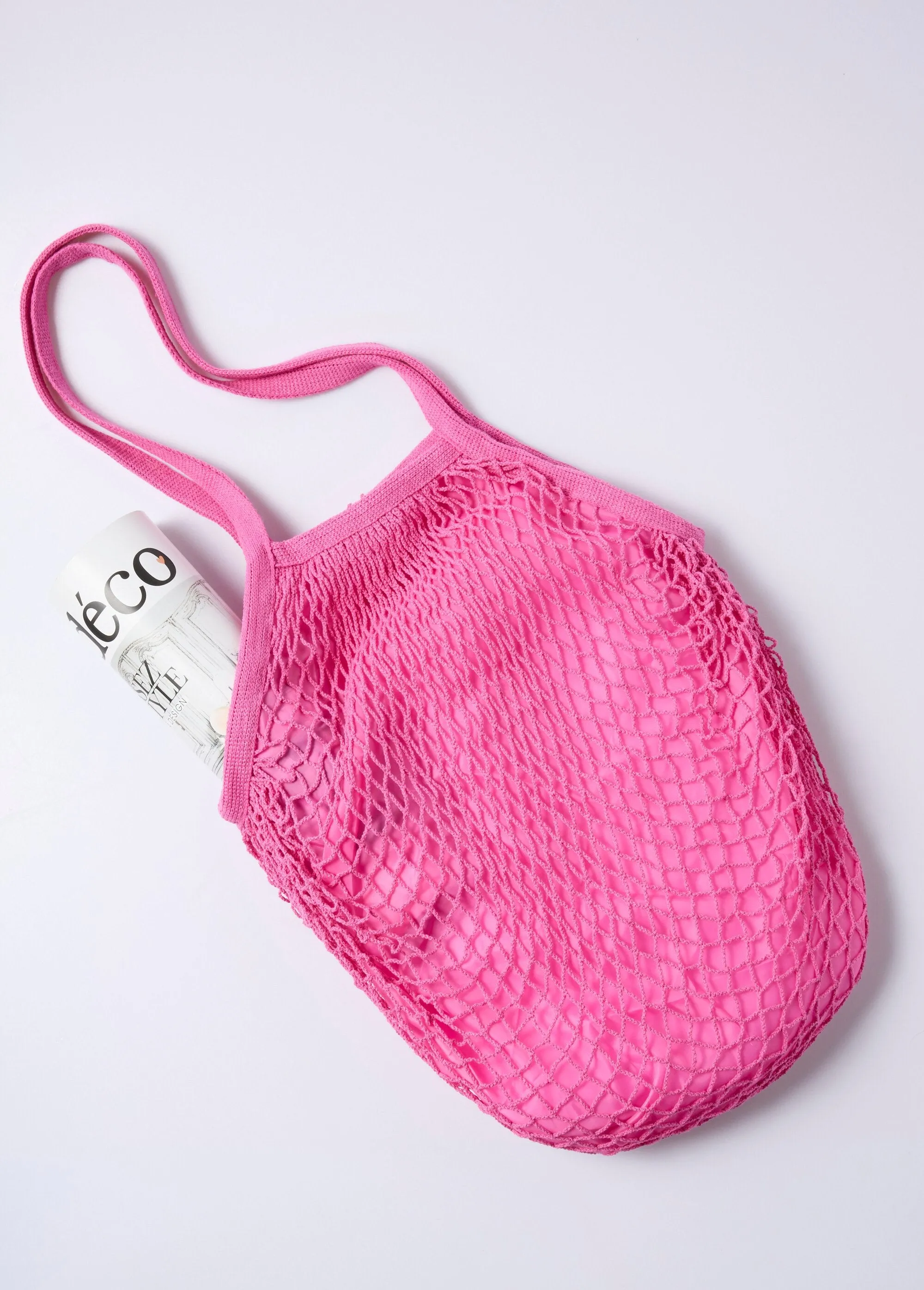 Fancy shopping net style handbag