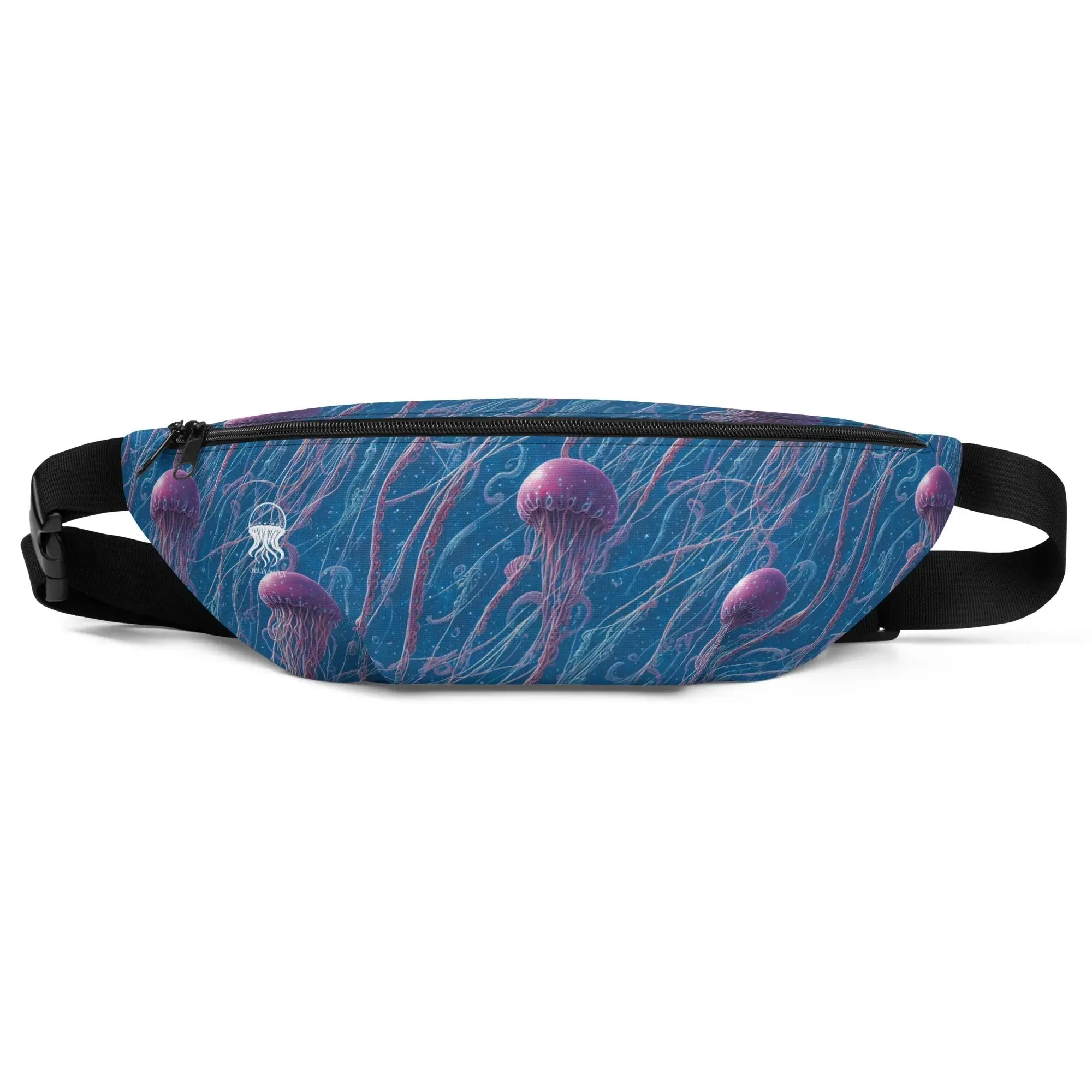 Fanny Pack - Blue and Violet Jellyfishes
