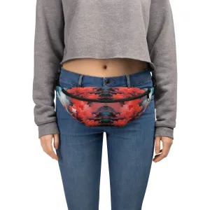 Fanny Pack - Ethereal Crimson Flow - Dark
