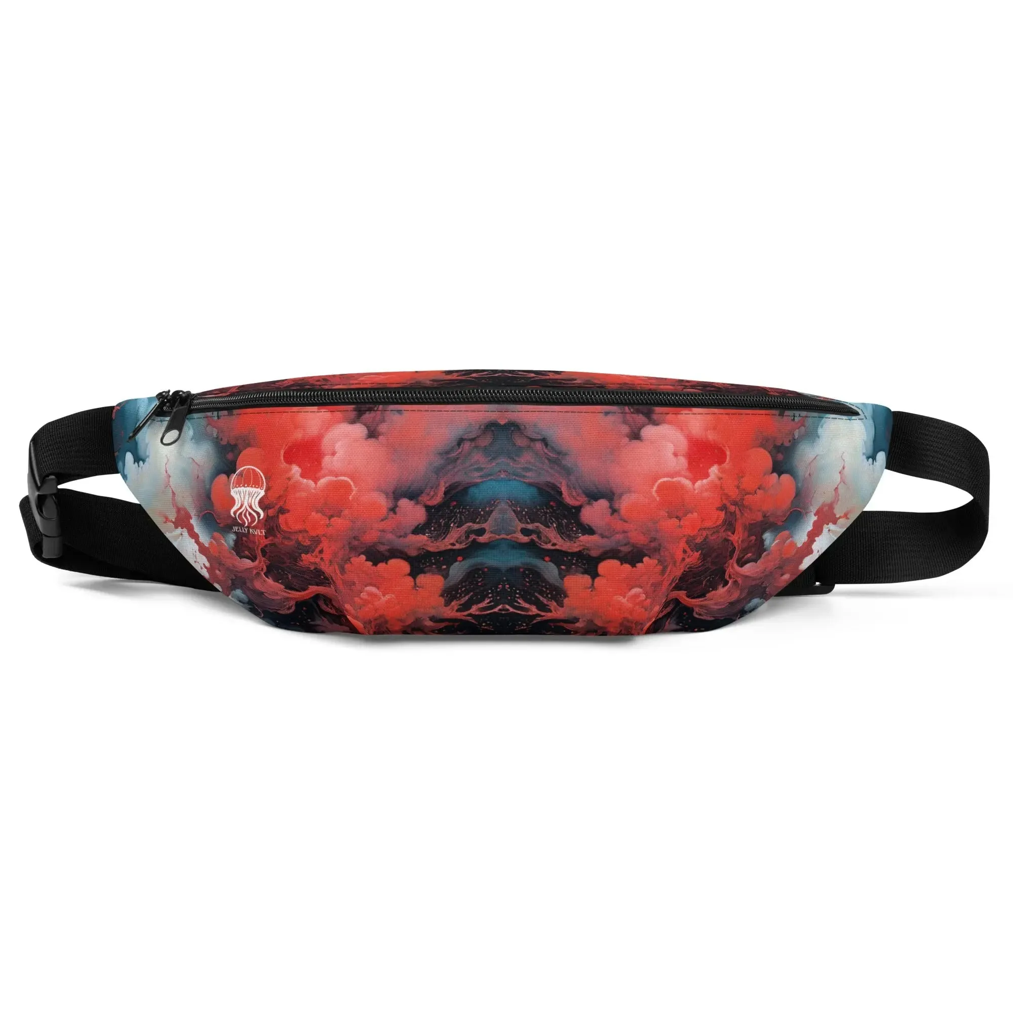 Fanny Pack - Ethereal Crimson Flow - Dark