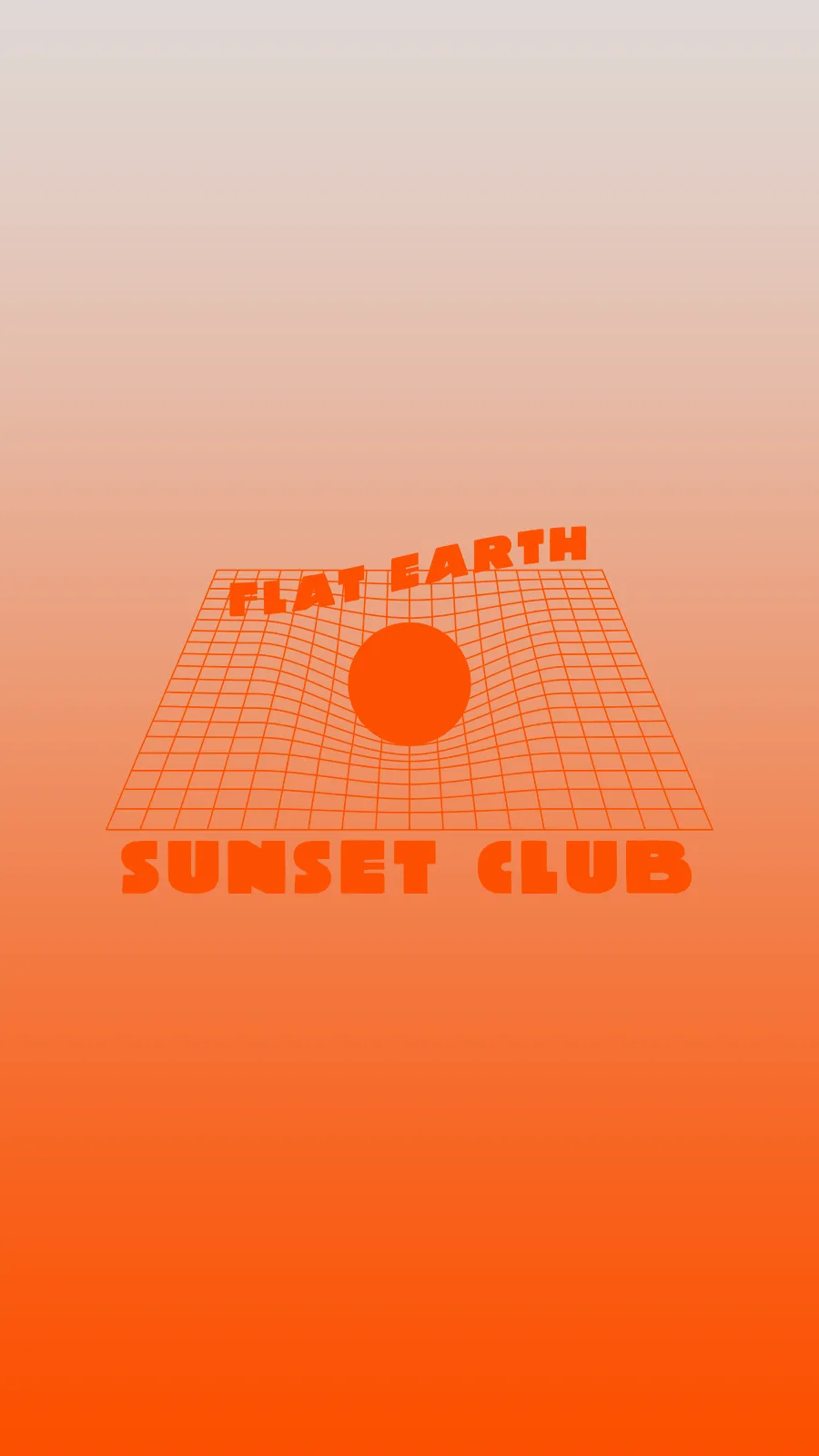 Flat Earth Sunset Club Wallpaper