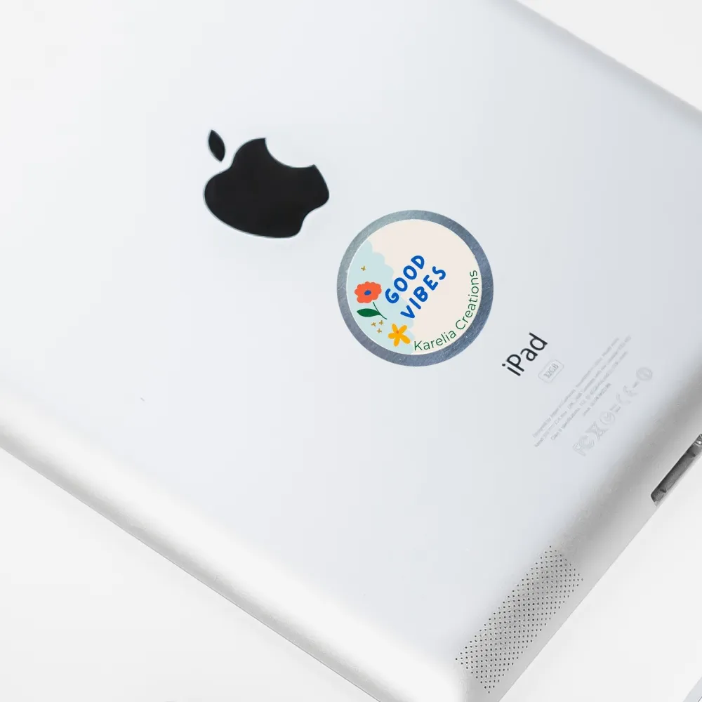 Flat Shungite Sticker | Good Vibes | Decal for Phones & Small Electronics