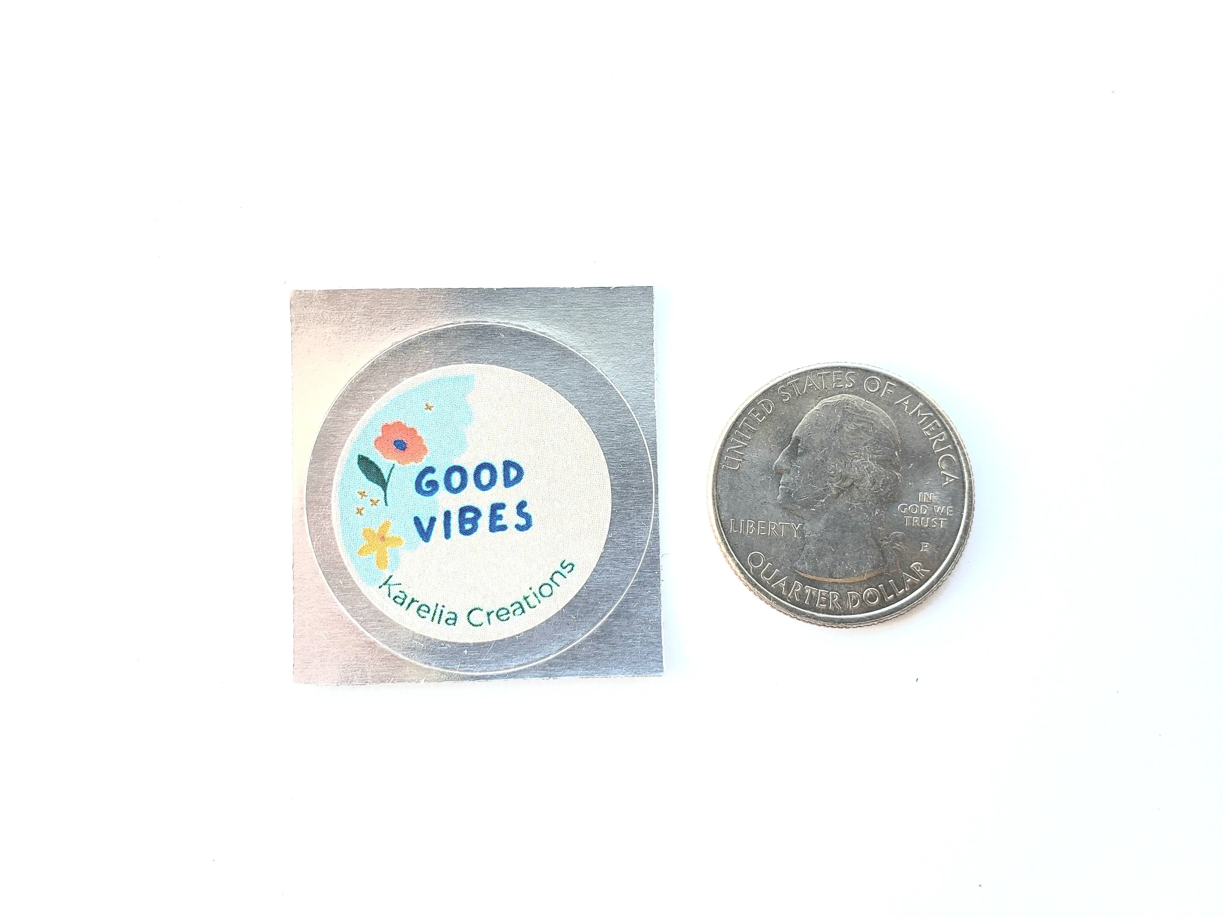 Flat Shungite Sticker | Good Vibes | Decal for Phones & Small Electronics
