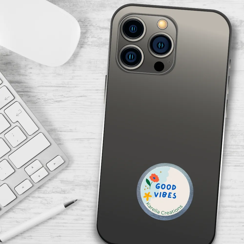 Flat Shungite Sticker | Good Vibes | Decal for Phones & Small Electronics
