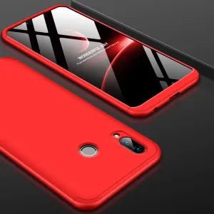 For Honor PLAY Ultra Slim PC Back Cover Non-slip Shockproof 360 Degree Full Protective Case red