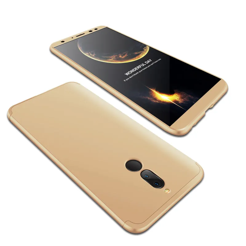 For HUAWEI MAIMANG 6/Mate 10 lite/Honor 9i(india)/Nova 2i Ultra Slim PC Back Cover Non-slip Shockproof 360 Degree Full Protective Case Rose gold