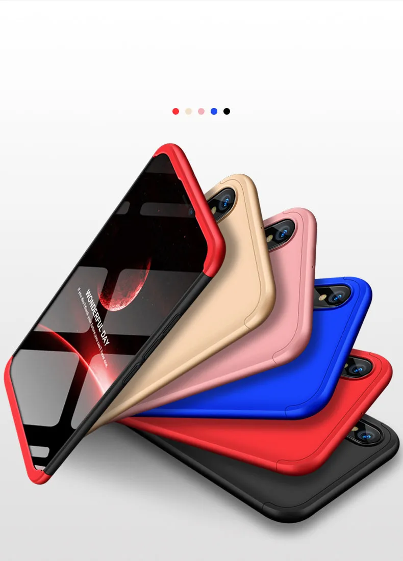 For HUAWEI NOVA 3 3 in 1 360 Degree Non-slip Shockproof Full Protective Case blue