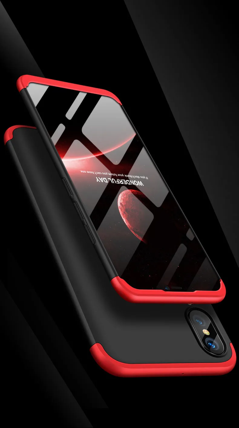 For HUAWEI NOVA 3 3 in 1 360 Degree Non-slip Shockproof Full Protective Case blue