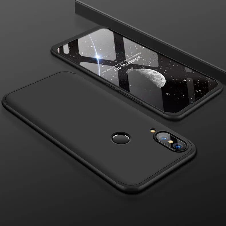For HUAWEI NOVA 3 3 in 1 360 Degree Non-slip Shockproof Full Protective Case blue