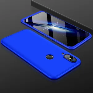 For HUAWEI NOVA 3 3 in 1 360 Degree Non-slip Shockproof Full Protective Case blue