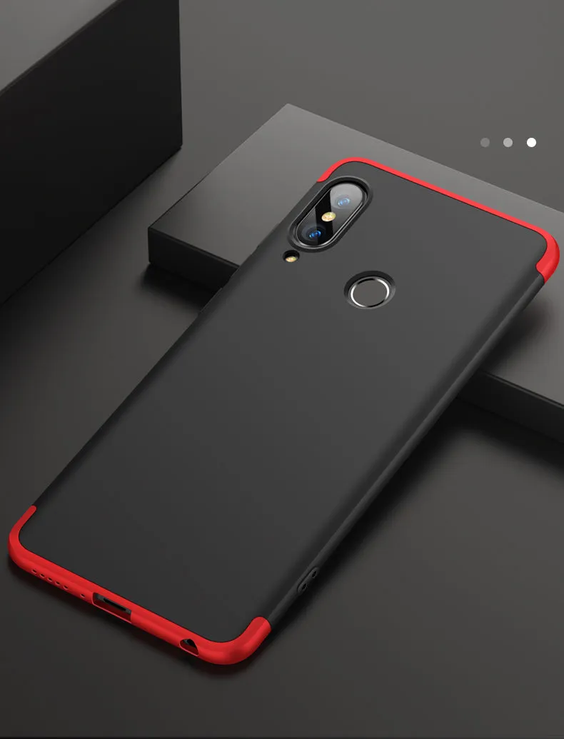 For HUAWEI NOVA 3 3 in 1 360 Degree Non-slip Shockproof Full Protective Case blue