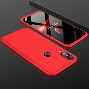 For HUAWEI NOVA 3 3 in 1 360 Degree Non-slip Shockproof Full Protective Case red