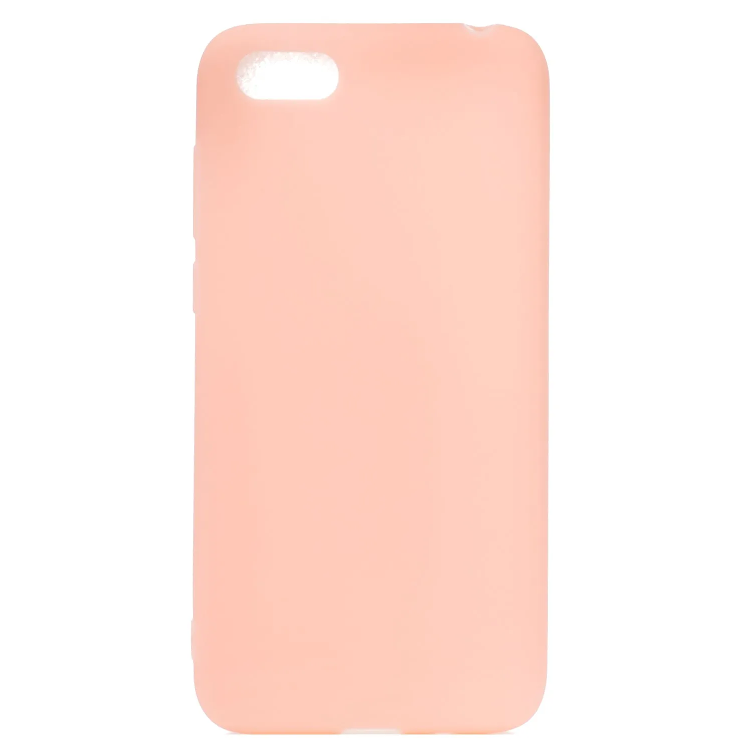for HUAWEI Y5 2018 Cute Candy Color Matte TPU Anti-scratch Non-slip Protective Cover Back Case Light pink