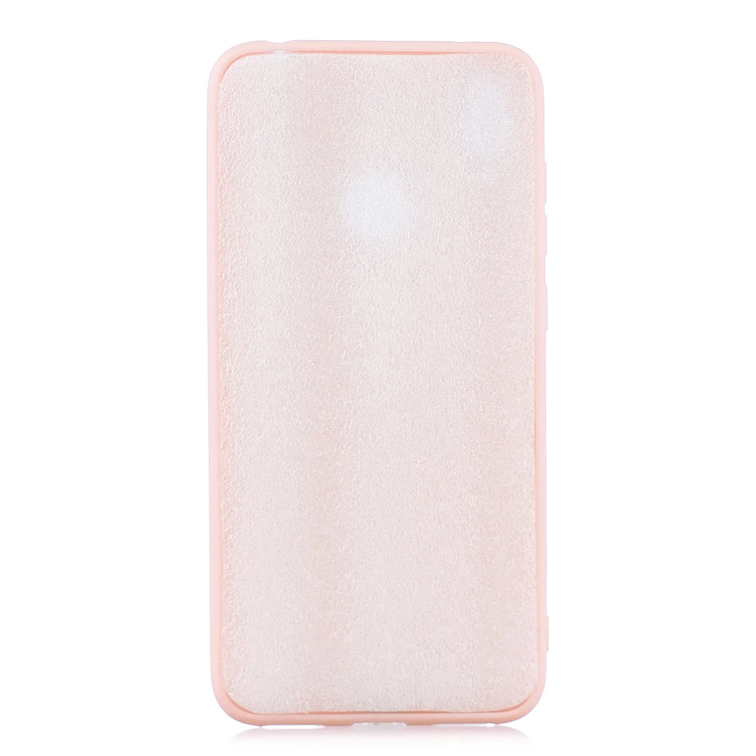 For HUAWEI Y7 2019 Lovely Candy Color Matte TPU Anti-scratch Non-slip Protective Cover Back Case white