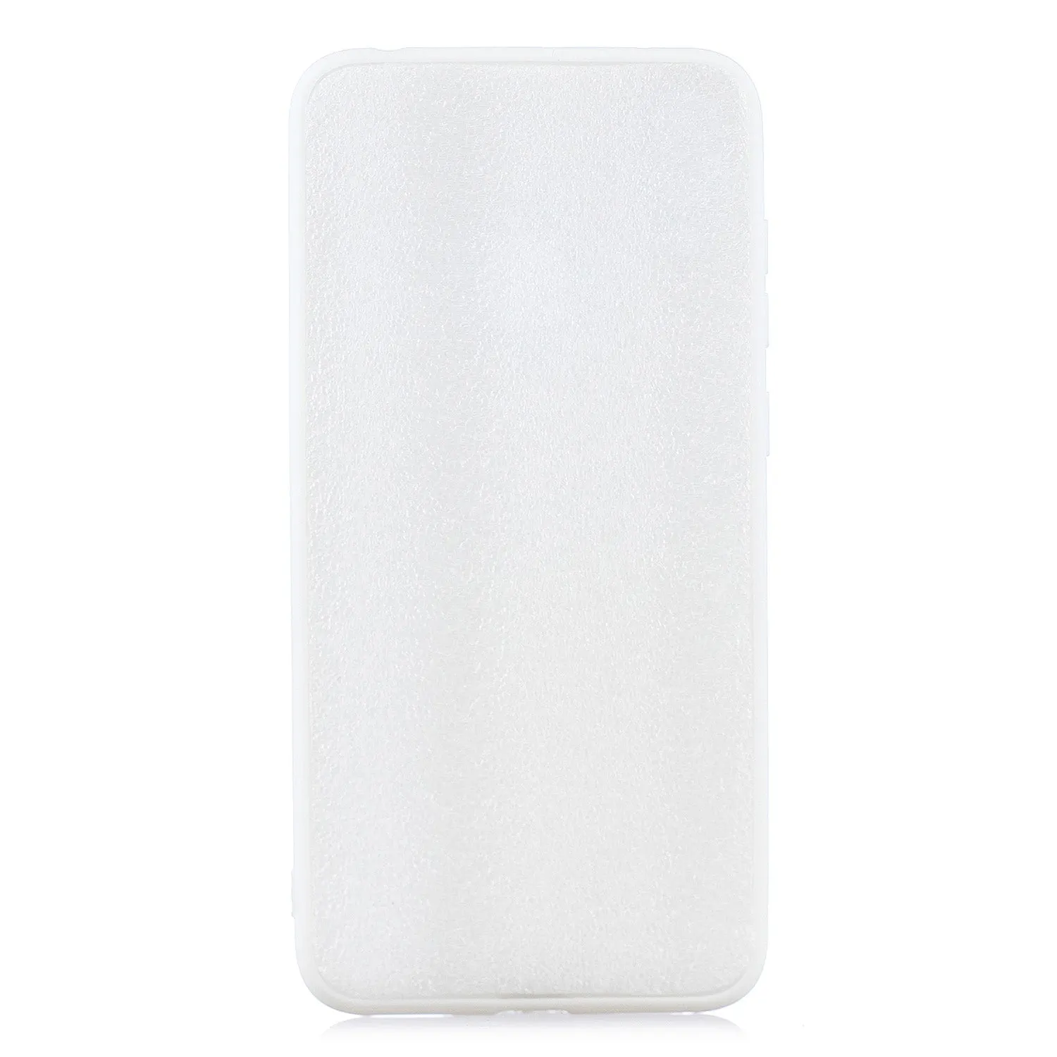 For HUAWEI Y7 2019 Lovely Candy Color Matte TPU Anti-scratch Non-slip Protective Cover Back Case white