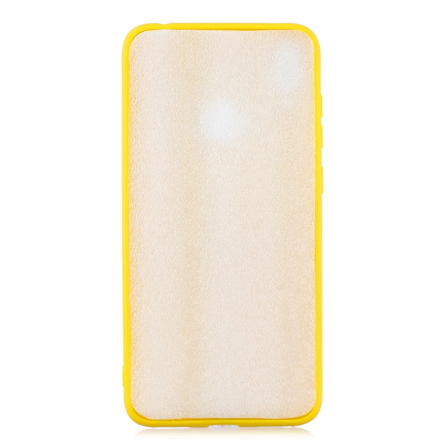 For HUAWEI Y7 2019 Lovely Candy Color Matte TPU Anti-scratch Non-slip Protective Cover Back Case white
