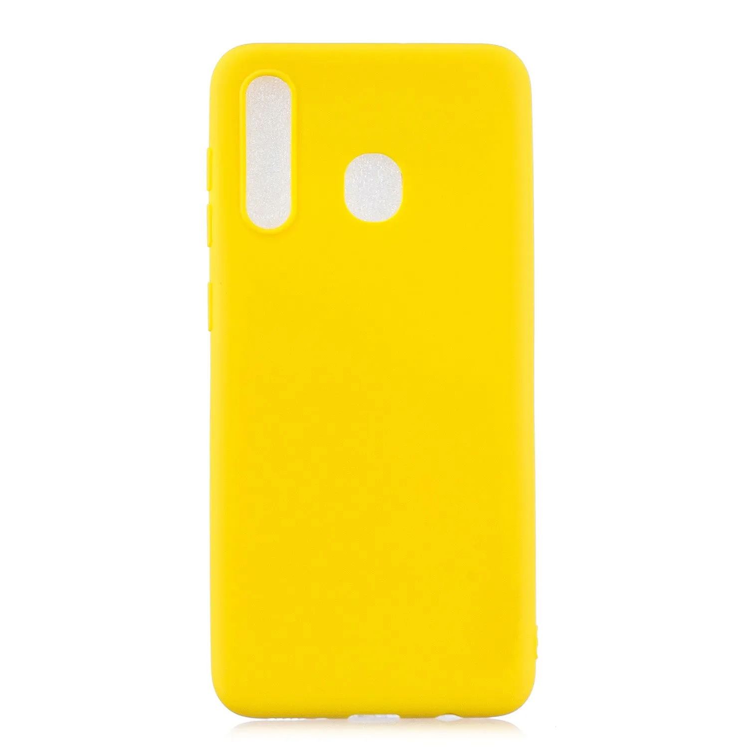 For HUAWEI Y9 2019 Lovely Candy Color Matte TPU Anti-scratch Non-slip Protective Cover Back Case yellow