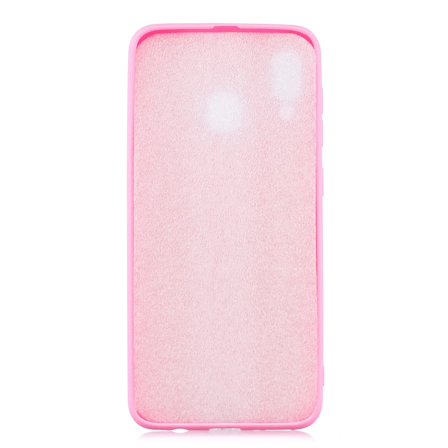 For HUAWEI Y9 2019 Lovely Candy Color Matte TPU Anti-scratch Non-slip Protective Cover Back Case yellow