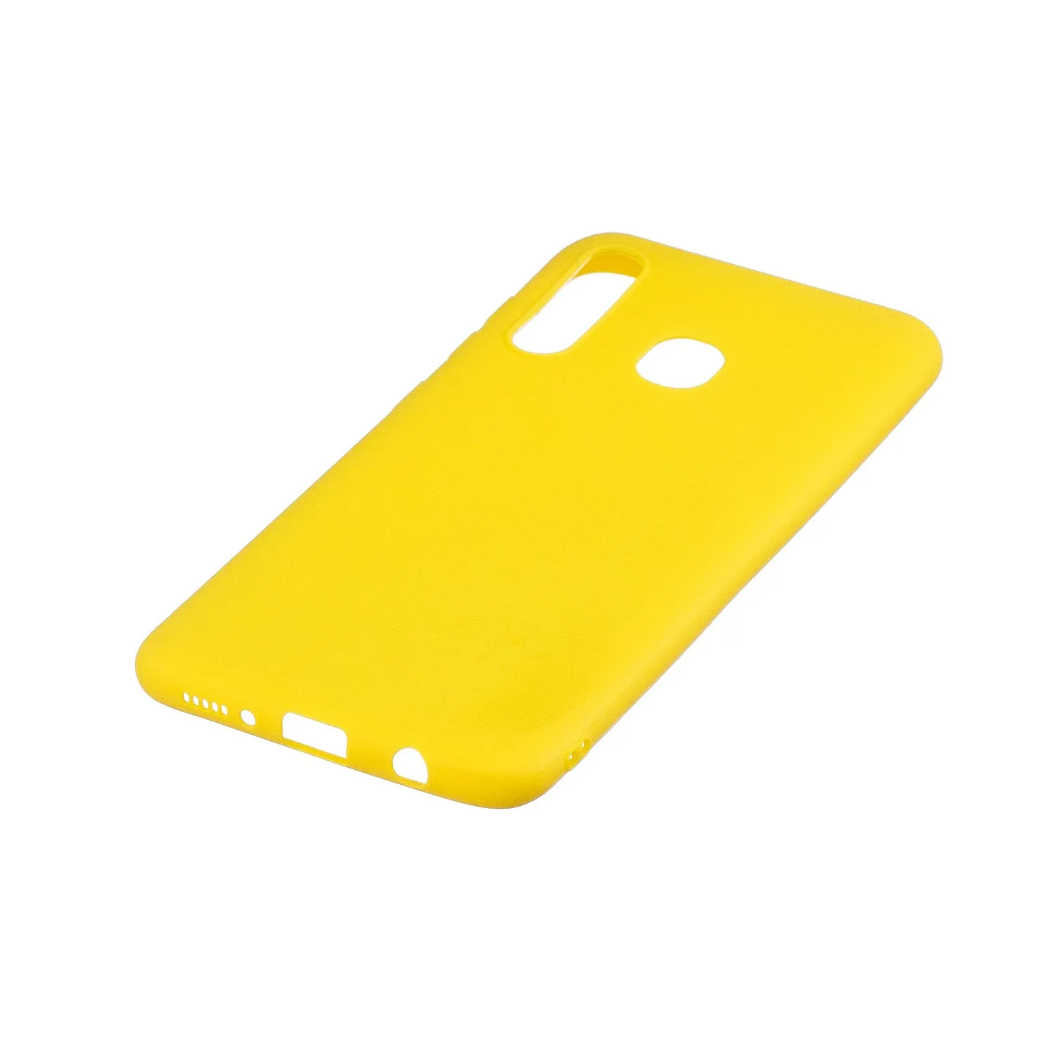 For HUAWEI Y9 2019 Lovely Candy Color Matte TPU Anti-scratch Non-slip Protective Cover Back Case yellow