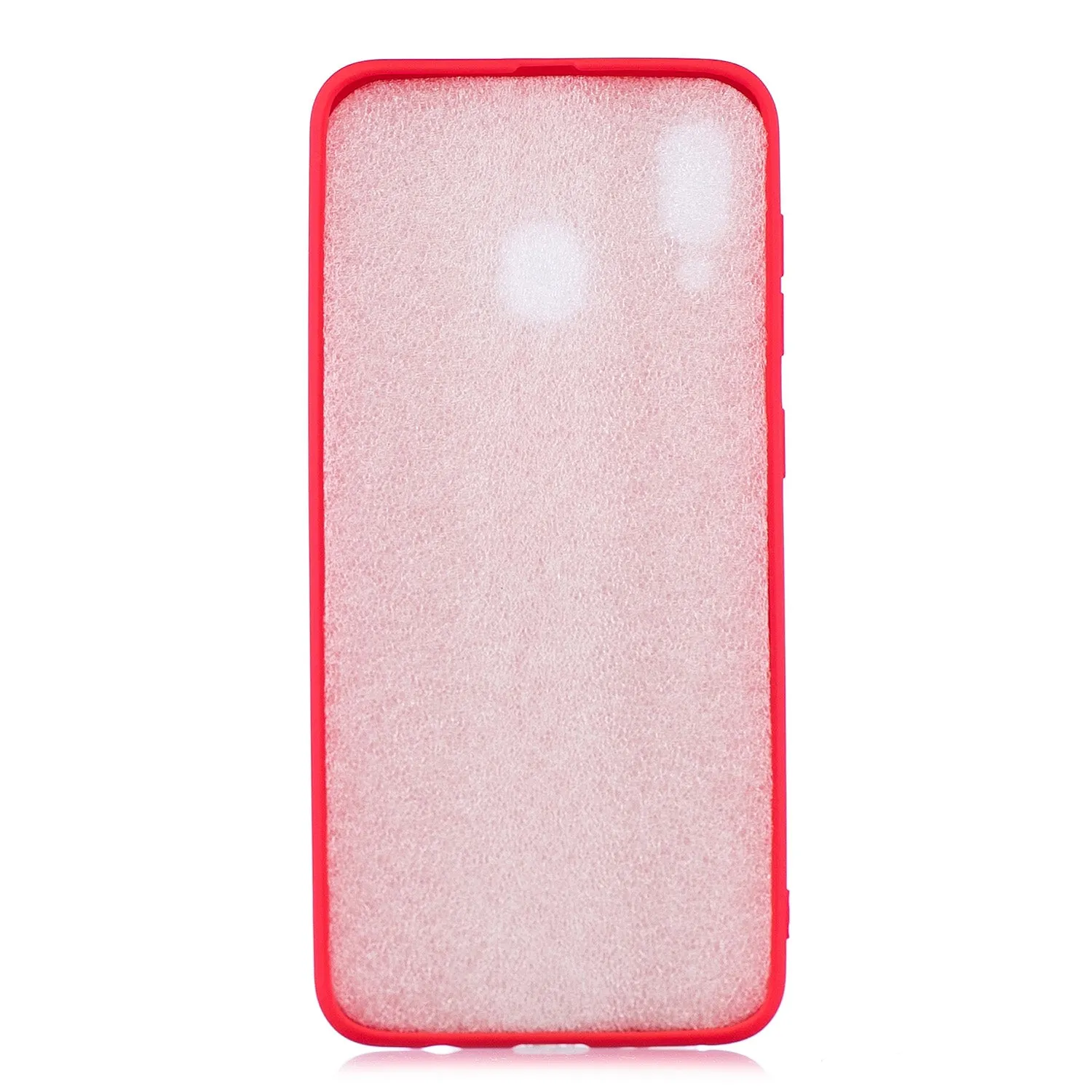 For HUAWEI Y9 2019 Lovely Candy Color Matte TPU Anti-scratch Non-slip Protective Cover Back Case yellow