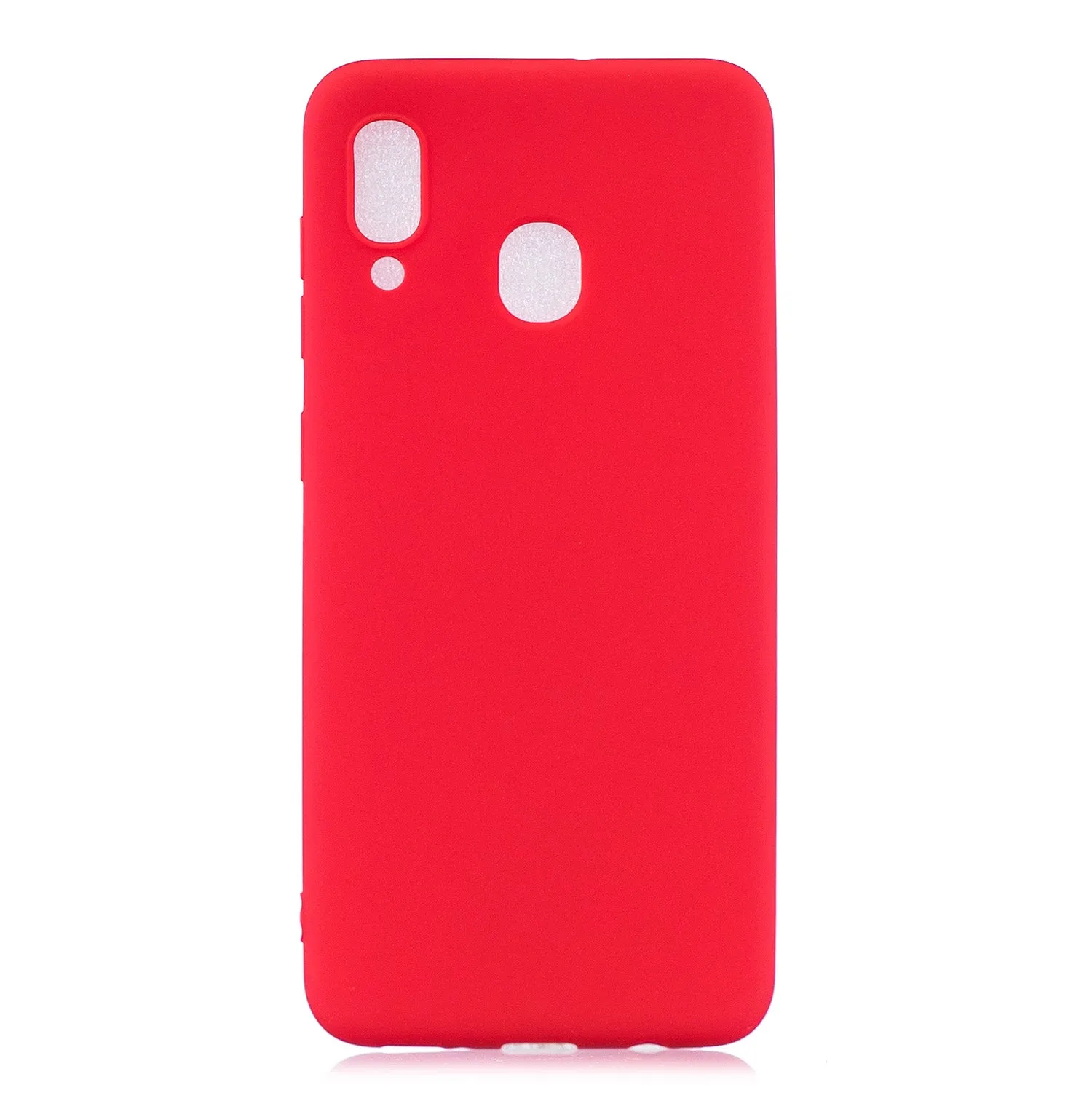 For HUAWEI Y9 2019 Lovely Candy Color Matte TPU Anti-scratch Non-slip Protective Cover Back Case yellow