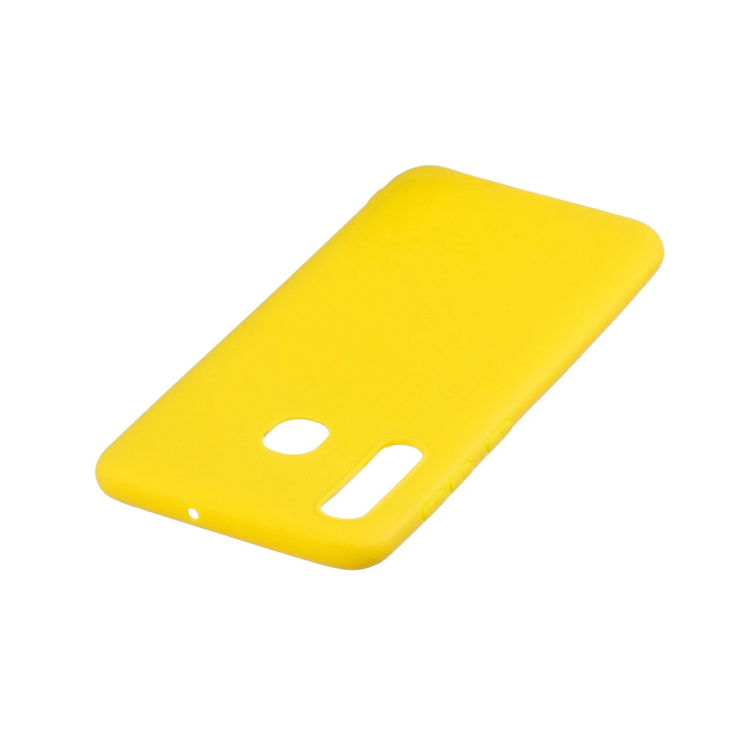 For HUAWEI Y9 2019 Lovely Candy Color Matte TPU Anti-scratch Non-slip Protective Cover Back Case yellow