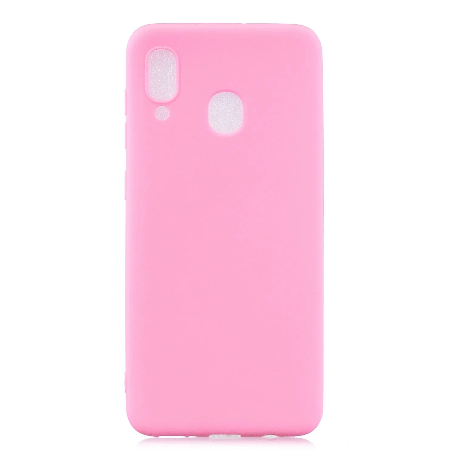 For HUAWEI Y9 2019 Lovely Candy Color Matte TPU Anti-scratch Non-slip Protective Cover Back Case yellow