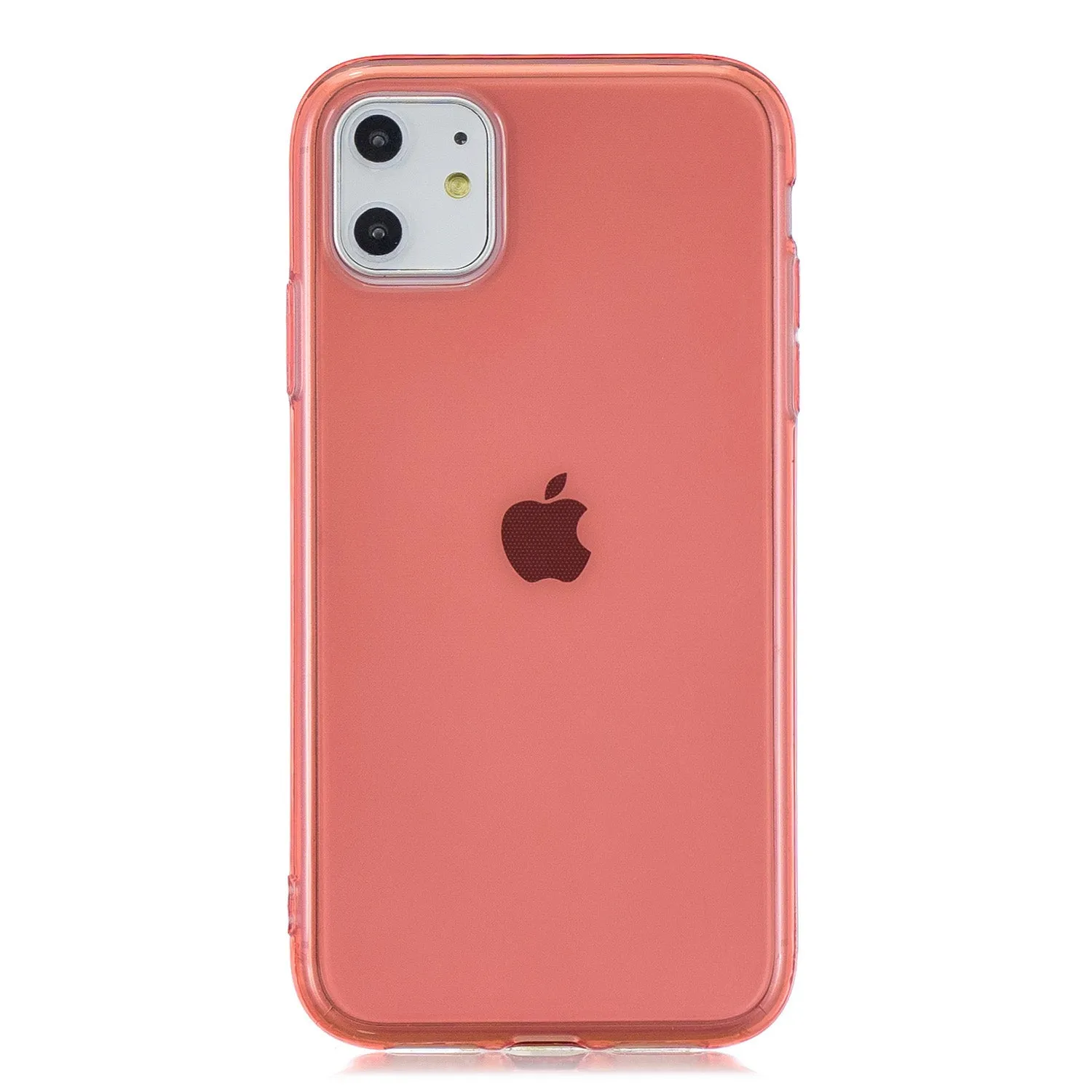 for iPhone 11 / 11 Pro / 11 Pro Max Clear Colorful TPU Back Cover Cellphone Case Shell Black