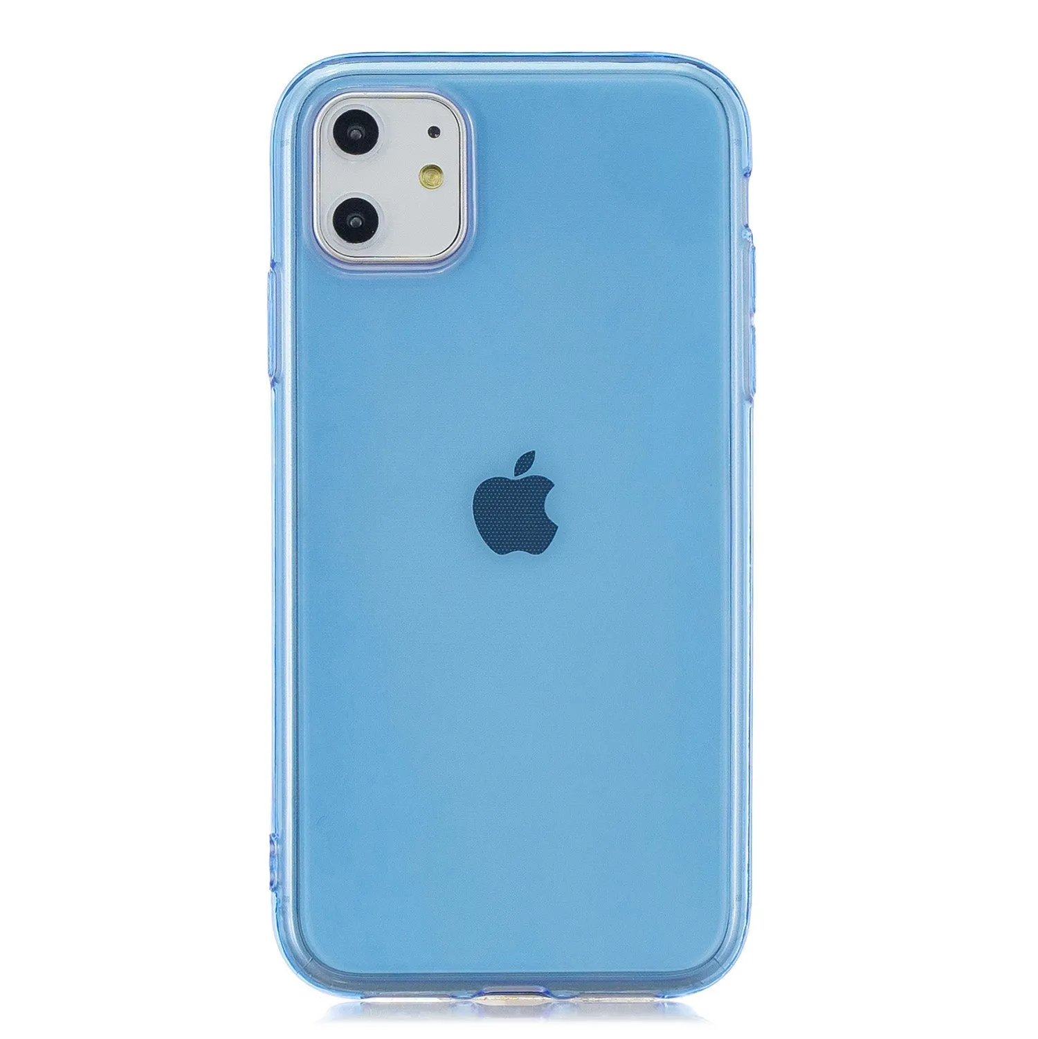 for iPhone 11 / 11 Pro / 11 Pro Max Clear Colorful TPU Back Cover Cellphone Case Shell Black