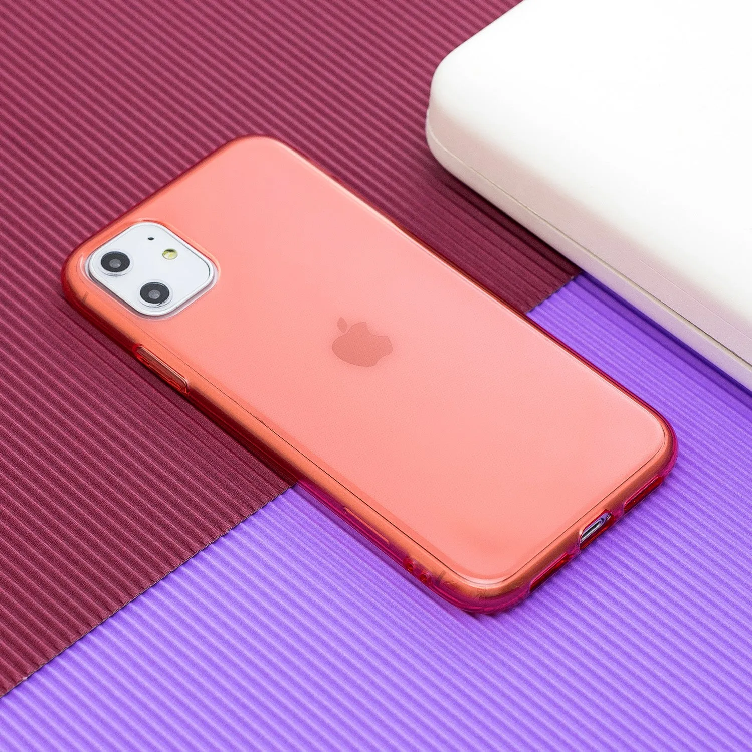 for iPhone 11 / 11 Pro / 11 Pro Max Clear Colorful TPU Back Cover Cellphone Case Shell Black