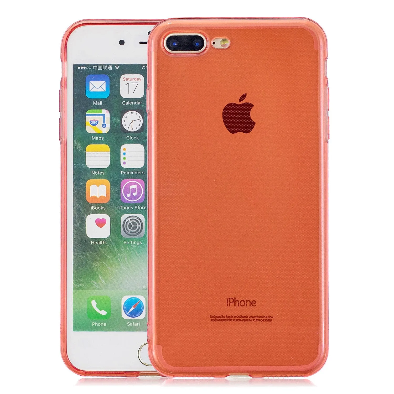 for iPhone 6/6S / 6 Plus/6S Plus / 7/8 / 7 Plus/8 Plus Clear Colorful TPU Back Cover Cellphone Case Shell Green