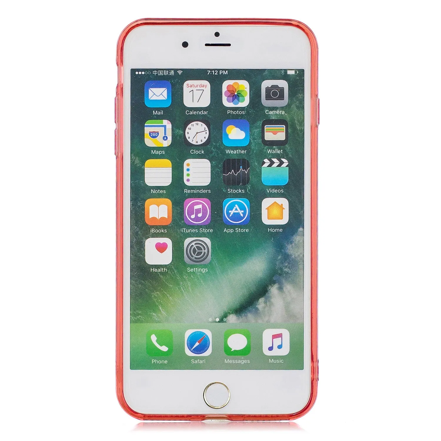 for iPhone 6/6S / 6 Plus/6S Plus / 7/8 / 7 Plus/8 Plus Clear Colorful TPU Back Cover Cellphone Case Shell Green