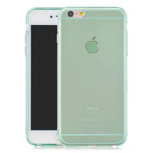 for iPhone 6/6S / 6 Plus/6S Plus / 7/8 / 7 Plus/8 Plus Clear Colorful TPU Back Cover Cellphone Case Shell Green