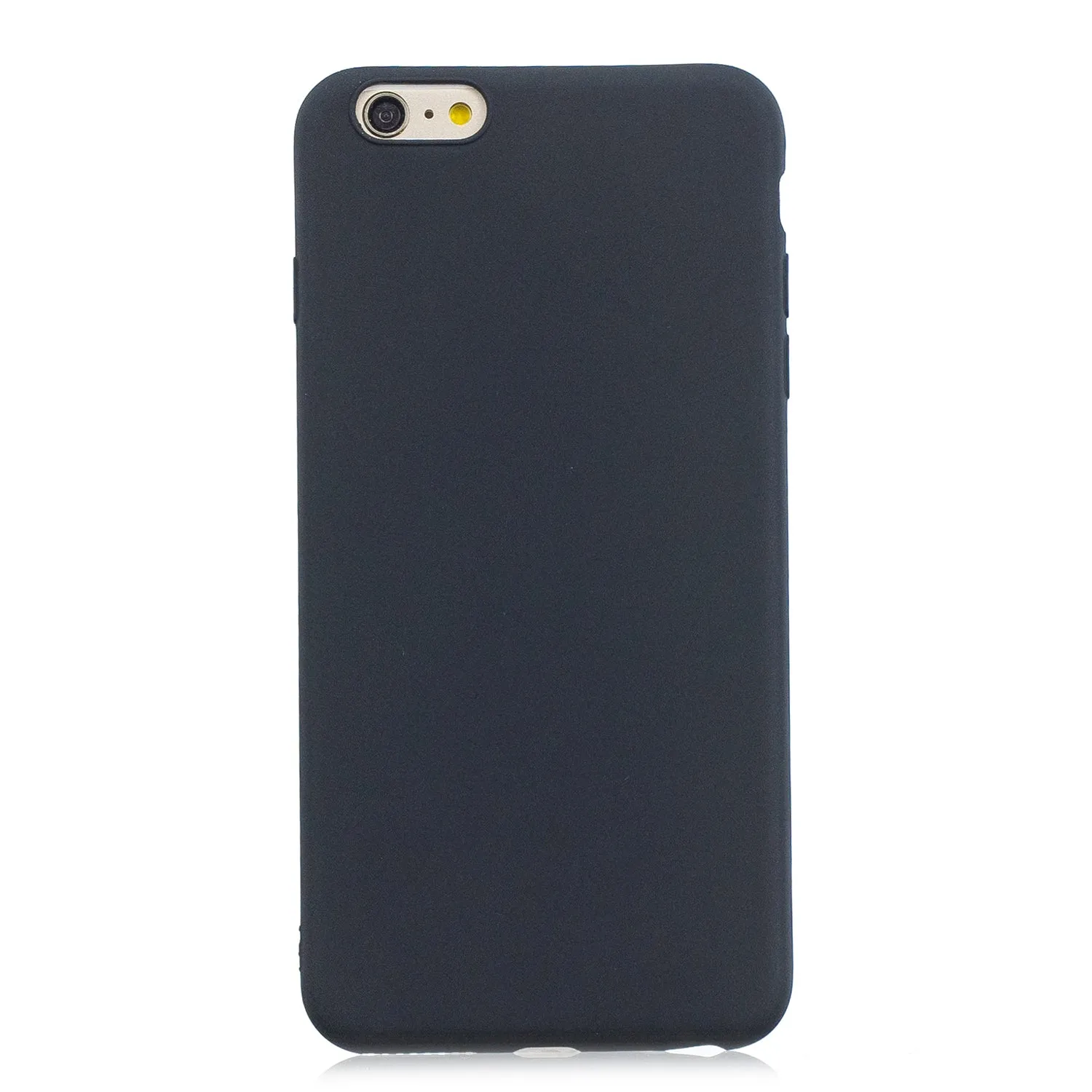 for iPhone 6/6S Lovely Candy Color Matte TPU Anti-scratch Non-slip Protective Cover Back Case black