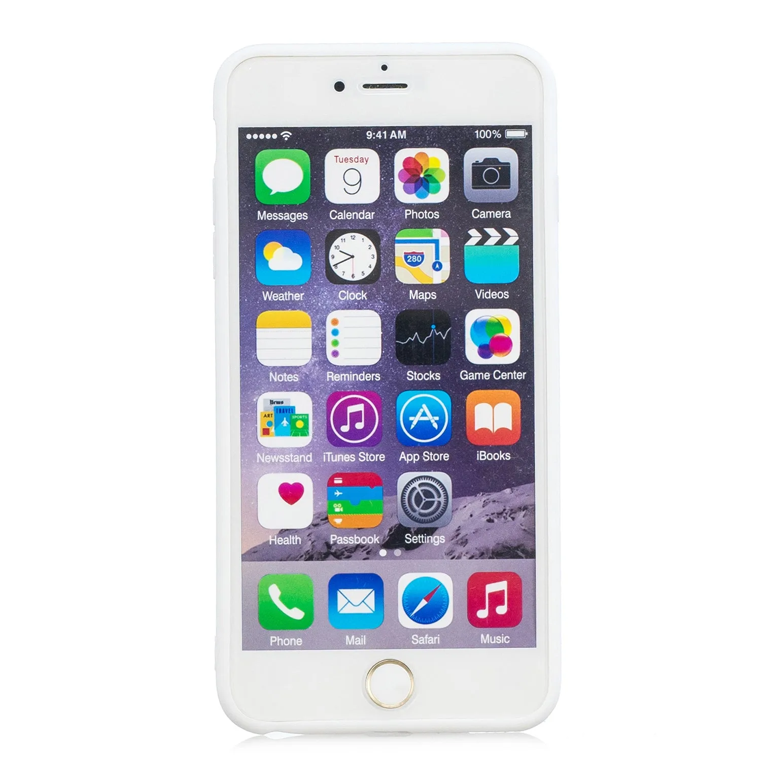 for iPhone 6/6S Lovely Candy Color Matte TPU Anti-scratch Non-slip Protective Cover Back Case black
