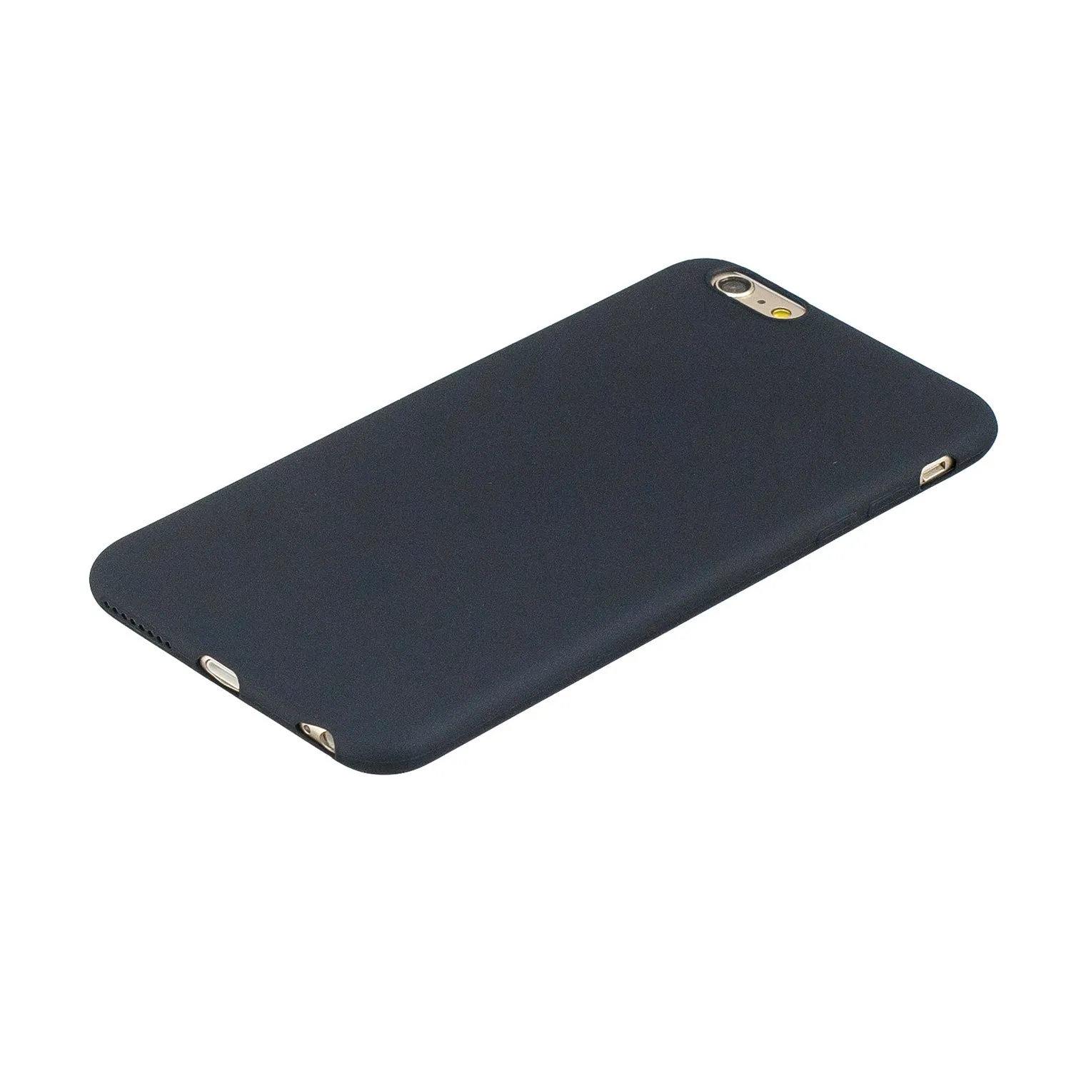 for iPhone 6/6S Lovely Candy Color Matte TPU Anti-scratch Non-slip Protective Cover Back Case black