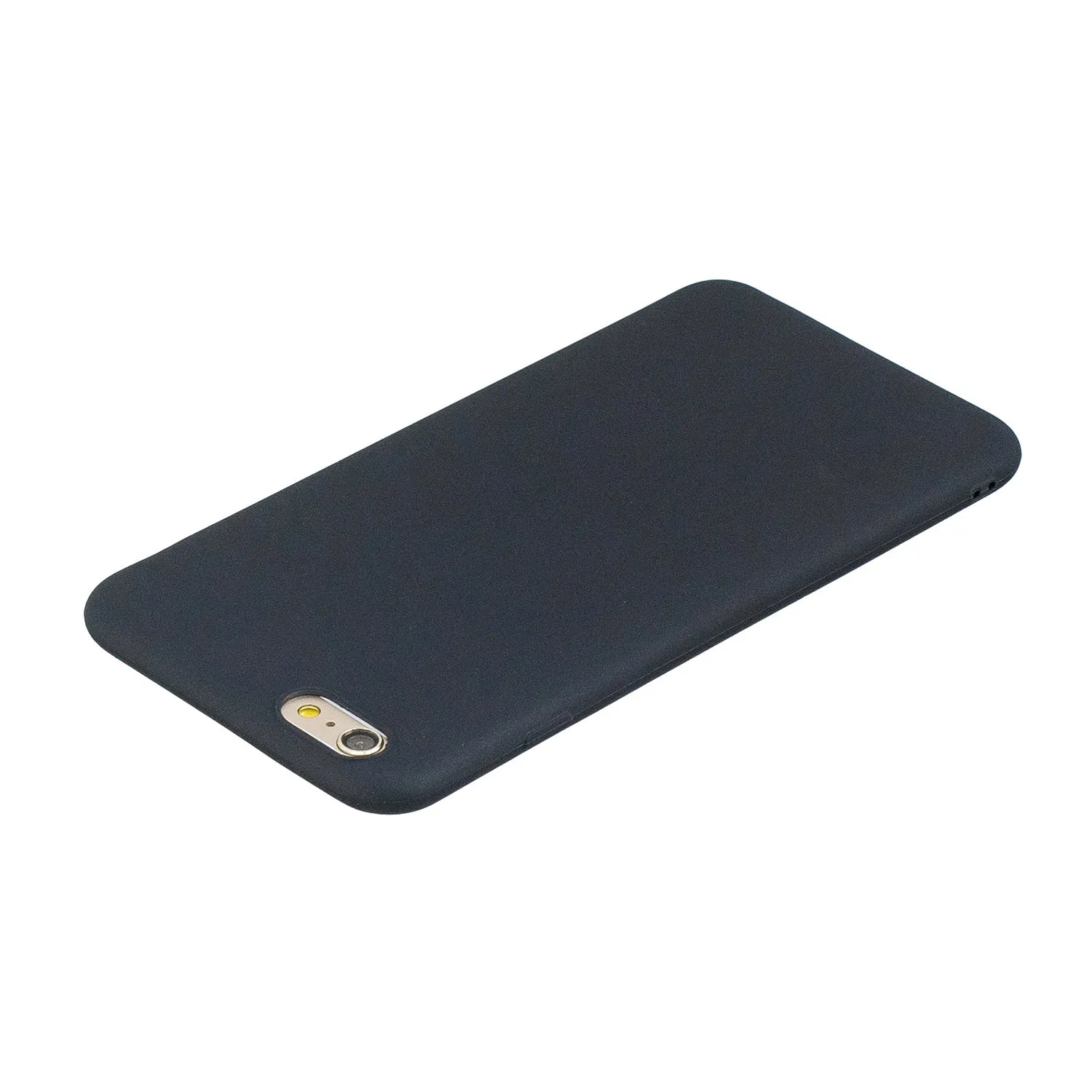 for iPhone 6/6S Lovely Candy Color Matte TPU Anti-scratch Non-slip Protective Cover Back Case black