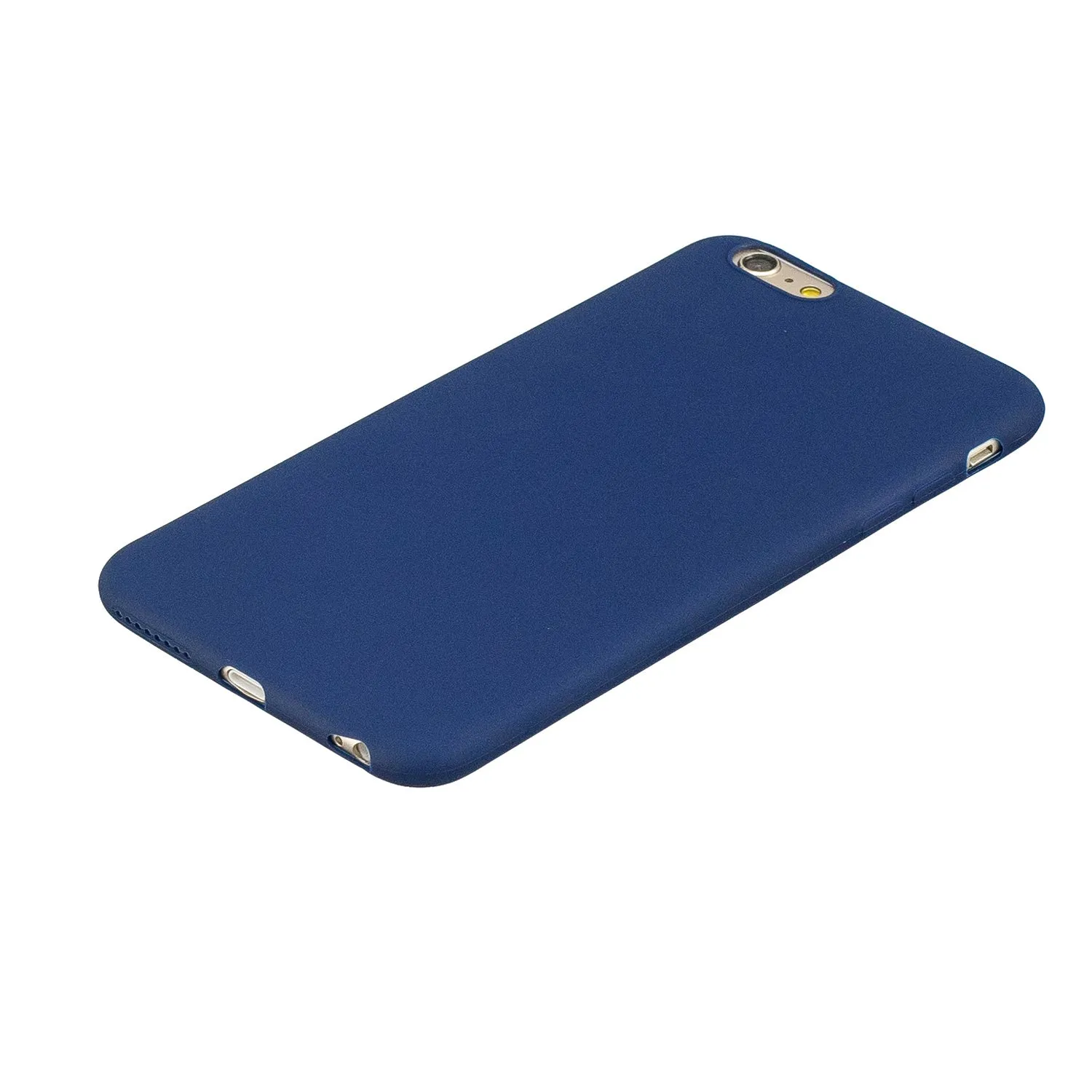 for iPhone 6/6S Lovely Candy Color Matte TPU Anti-scratch Non-slip Protective Cover Back Case black